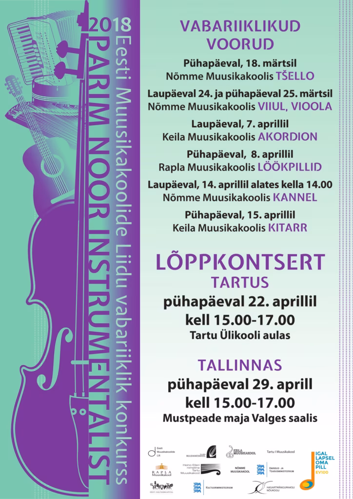 Konkurss “Parim noor instrumentalist 2018”