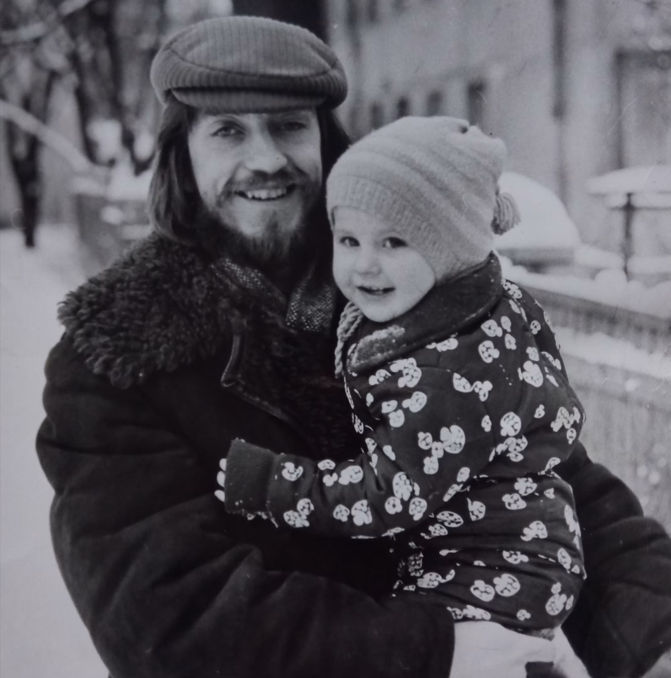 Lepo Sumera tütre Kadri-Anniga veel enne sümfooniad.