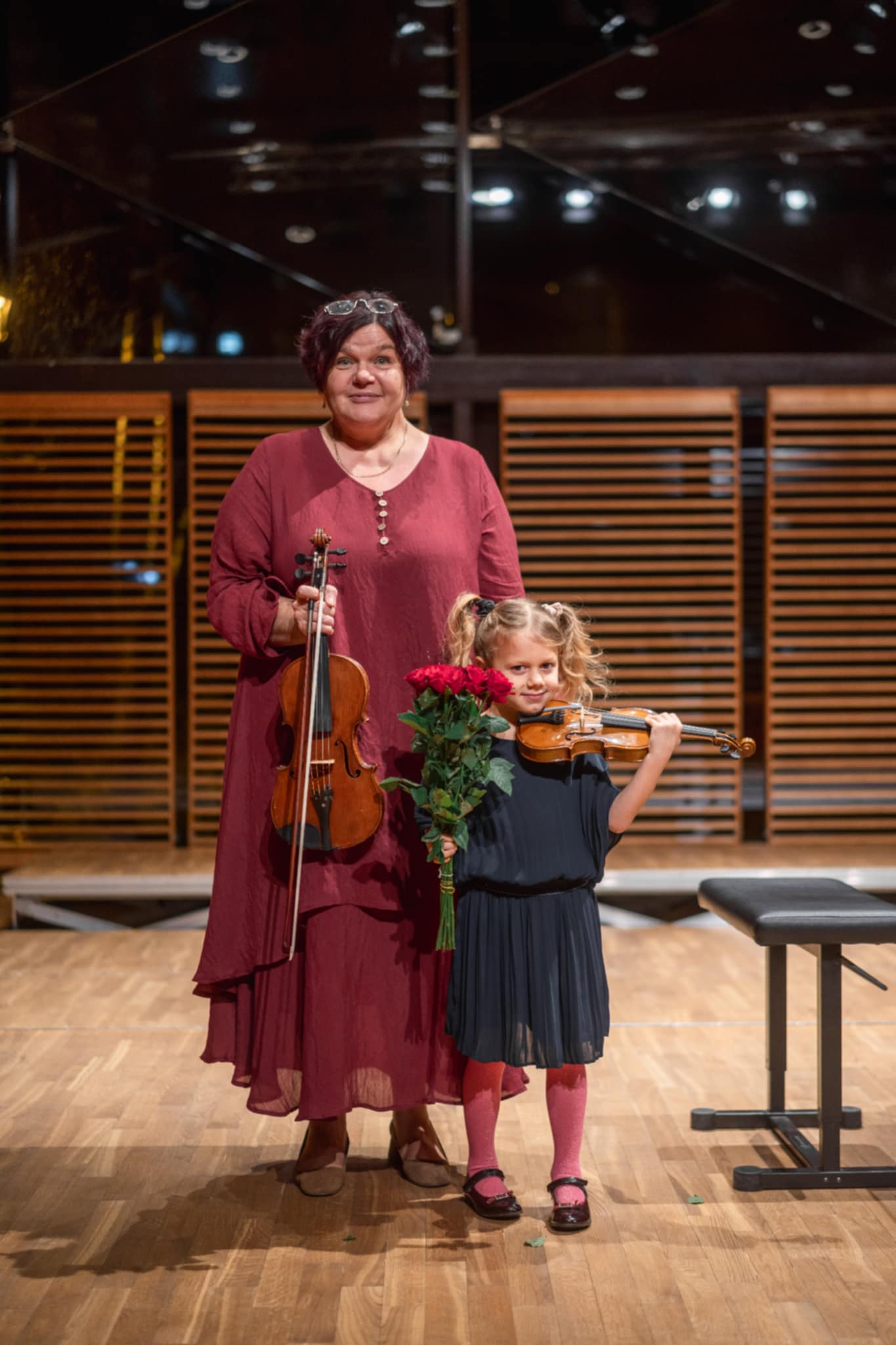 Kristel Eeroja-Põldoja õpilase Ilse Mai Kulliga. Foto Rasmus Kull