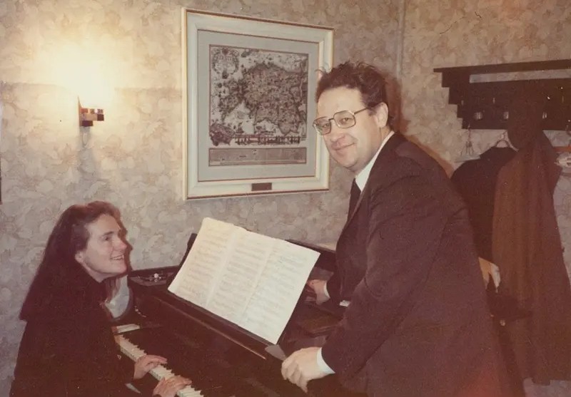 Helju Tauk suurepärase laulja Jevgeni Nesterenkoga.