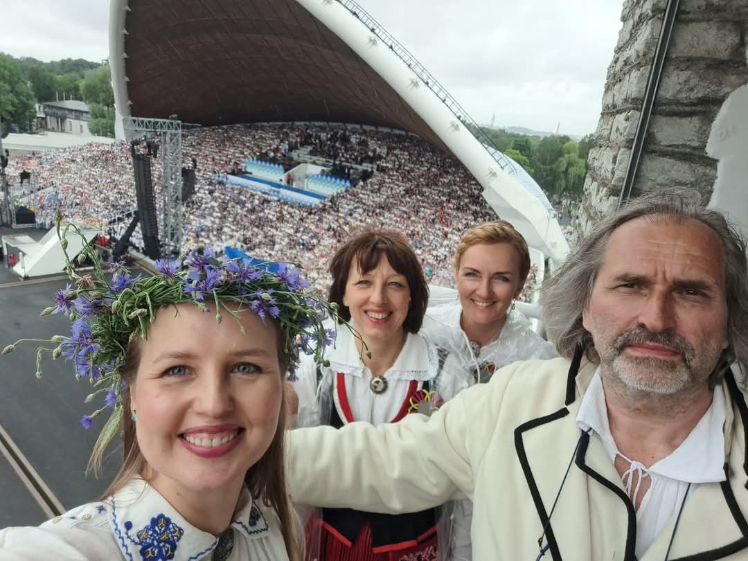 Vaade laululavale tuletornist, XIII noorte laulupidu 